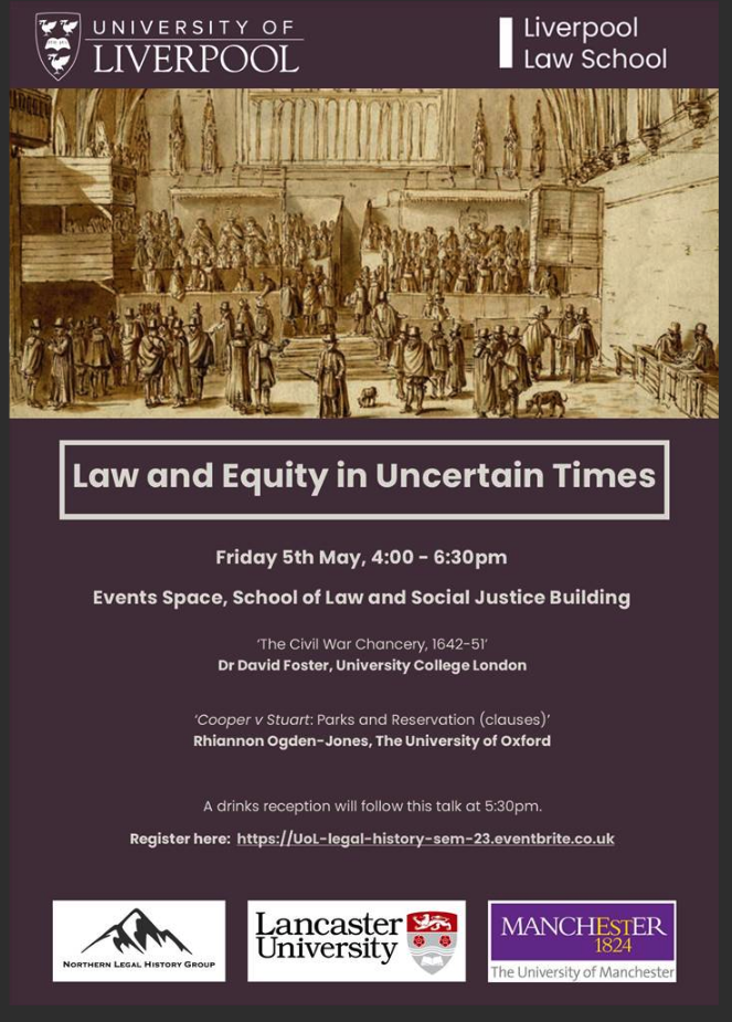 You are currently viewing Law and Equity in Uncertain Times – Event – Friday 5th May